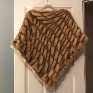 Mink Couture Faux Fur Poncho